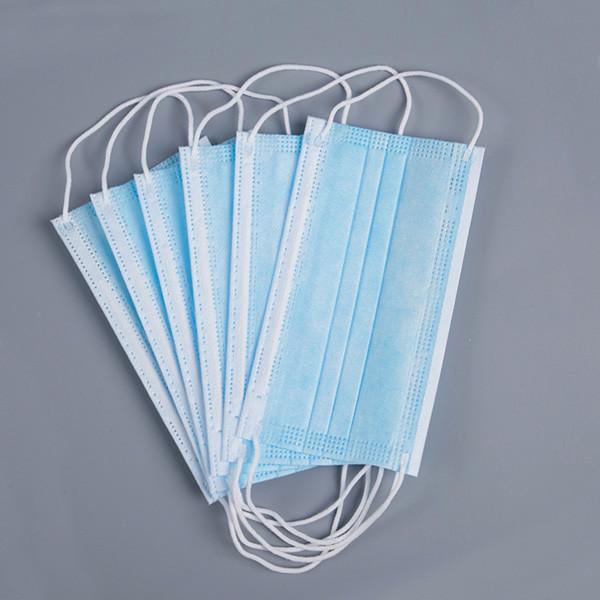 CE Certificated Earloop Face Mask / 3 Ply Disposable Anti Dust Breathable Face Mask