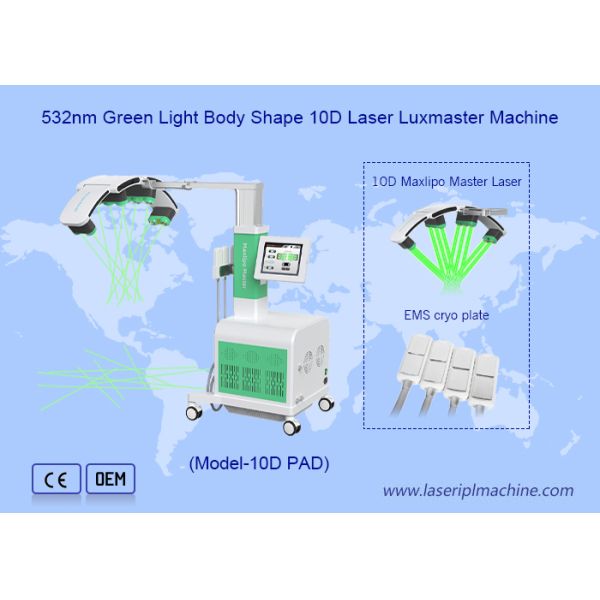 532 Nm Green Light Laser Red Light 10d Laser Fat Reduction Ems Abdominal Machine
