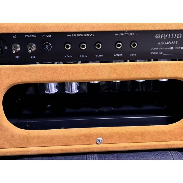 2024 HOT!!! Dumble #002 Version Clone SSS20-Steel String Singer SSS Tube Amp Head 20Watt in Suede Brown with Original Knobs