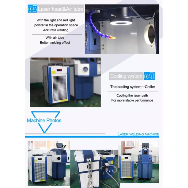 Ergonomic Water Cooling 200w Jewellery Laser Welding Machine