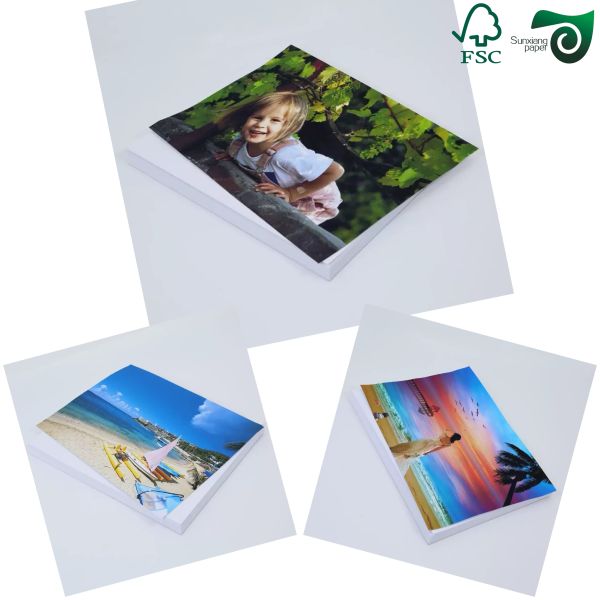140gsm 120gsm FSC Double Sided Glossy Inkjet Photo Paper 4'' 6'' For Family Albums