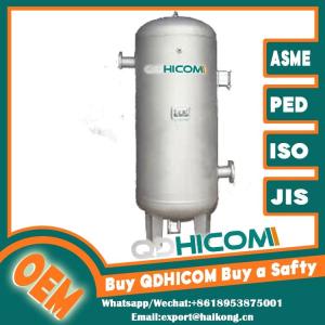 Reliable Pressure Reserve Vertical Compressed Air Tank Carbon Steel ASME CE