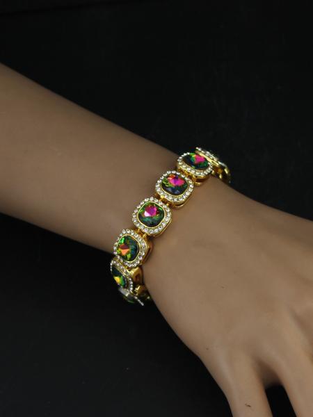 Hot Sale 12mm Square CZ Stone Tennis Cuban Chains Necklace