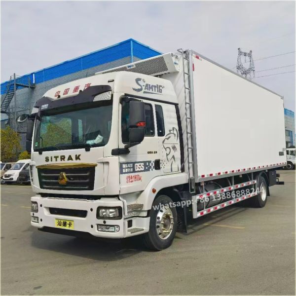 SITRAK 8600 mm Box Long Cold Storage Car with 300 hp Van Refrigerator Truck Refrigerated Truck