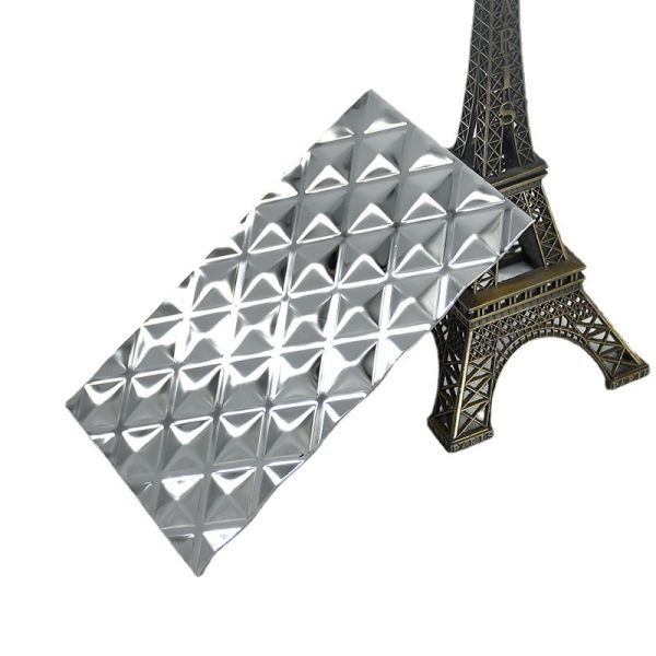 Custom Matte Embossed Stainless Steel Plate Diamond Pattern For Elevator Interiors