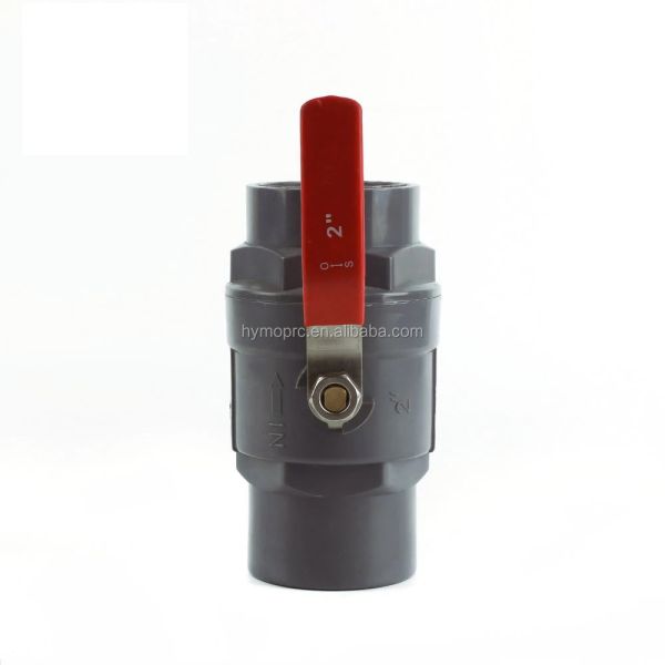 General 1/2 PVC Ball Valve with Steel Handle and 1.0MPA Pressure ASTM/DIN/ASNZ/JIS Standard