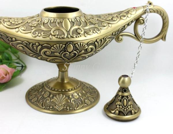 Shinny Gifts Lamp Aladdin/Aladdin Genie Lamp/Metal Aladdin's Lamp