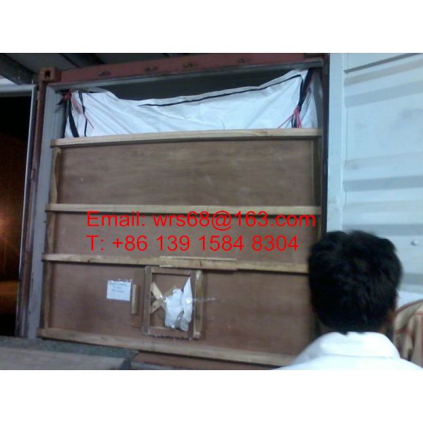 20ft Zipper opening PP Woven Dry Bulk Container Liner Bag With Food Grade certificate For Foods, rice