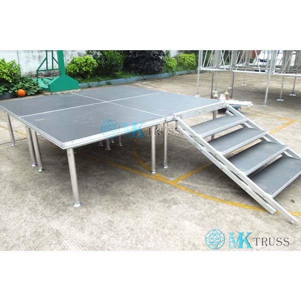 1200*2400мм Противоскользящая алюминиевая рама Мобильная сценическая платформа для развлечений на открытом воздухе