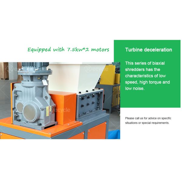 Double Shaft Shredder for Shredding Mini Scrap Plastic Metal Crusher Crushing Machine