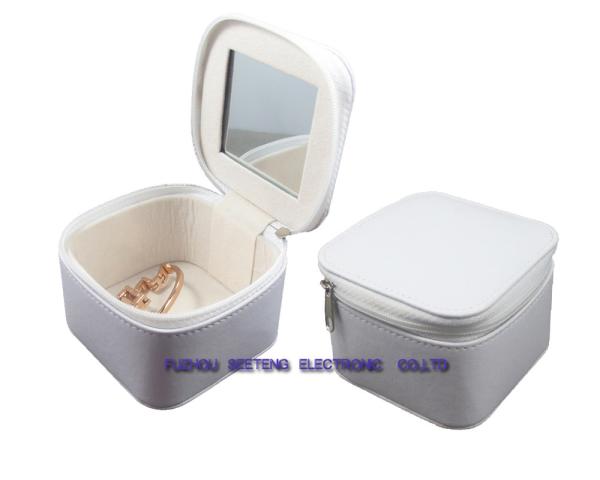 High end and elegant PU leather jewelry box for wholesale from manufacturer