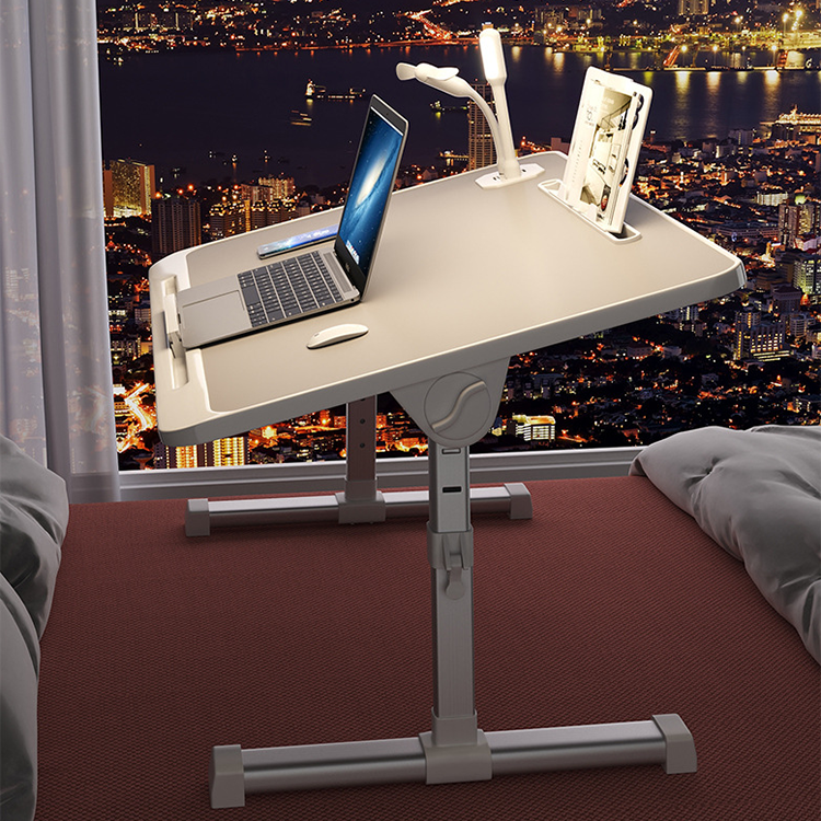 Экологически чистый материал из частичной доски Белый высотно регулируемый компьютерный стол для домашнего офиса
