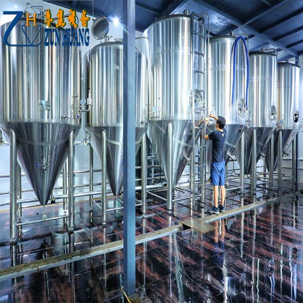 15HL Beer Manufacturing Equipment , PLC Full Automatic / Half 1000l Brewery System