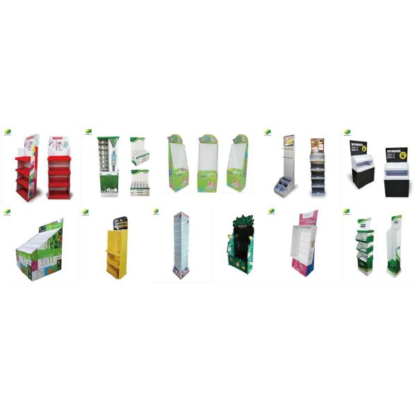 Cardboard Display Unit Counter Top Display Box PDQ For Ink Fillers Box Stationery Rack