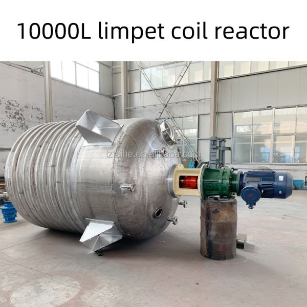 Réacteur à bobine de 10000L réservoirs de réacteur en acier inoxydable pour véhicule de haute performance