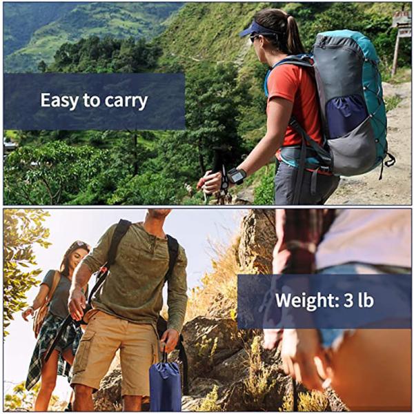 Waterproof Compact Built In Air Pump TPU  Two Person Camping Sleeping Pad