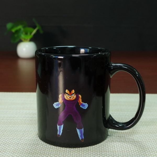Promotional gift heat sensitive photo mug cartoon dragon ball vegeta