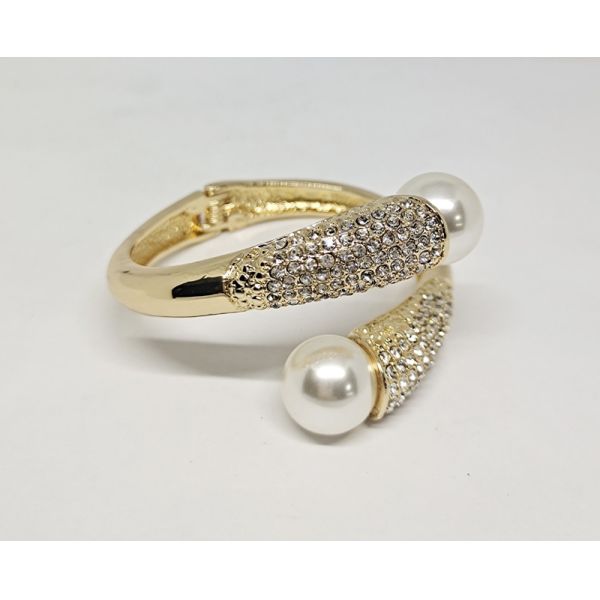 Crystal Bracelet Bangle for Women Gold Silver Color Wedding Bracelets & Bangles Jewelry Gift