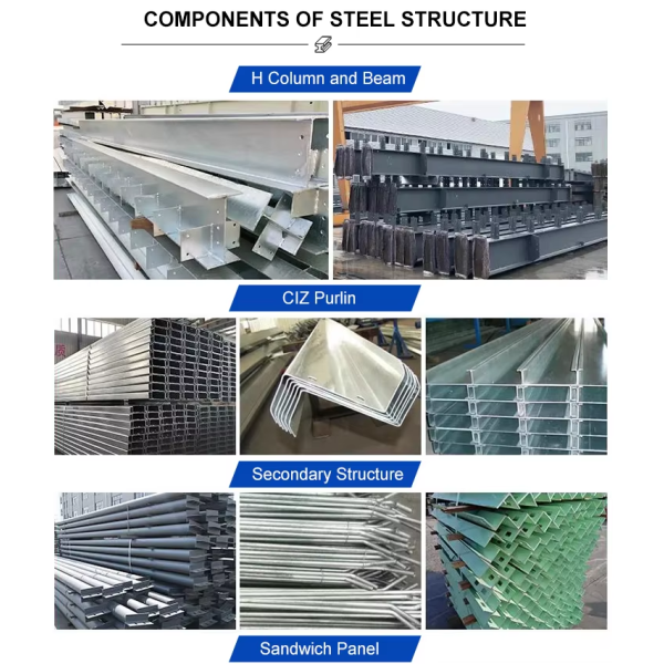 Demountable Galvanized Light Steel Structure Building with Customizable Design for Industrial Use