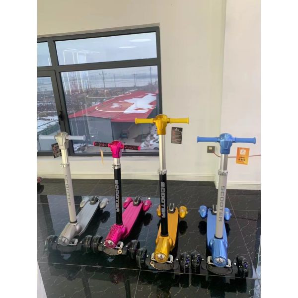 3-17 лет Дети 3-колесный скутер с задним тормозом высокой прочности