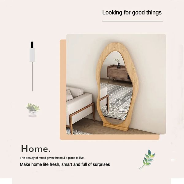 Современный дизайн стиль Серебряный гардероб входное зеркало для роскошного домашнего декора