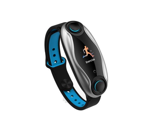 Fone de ouvido sem fio 2 de Bluetooth do bracelete magnético do Smart Watch 0.96inch TFT da correia do silicone em 1