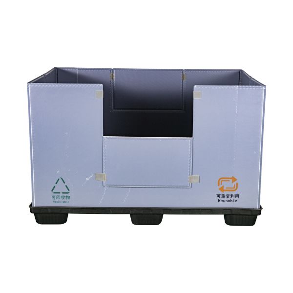 Recyclable pallets packaging boxes Corrugated Sleeves Foldable Plastic container