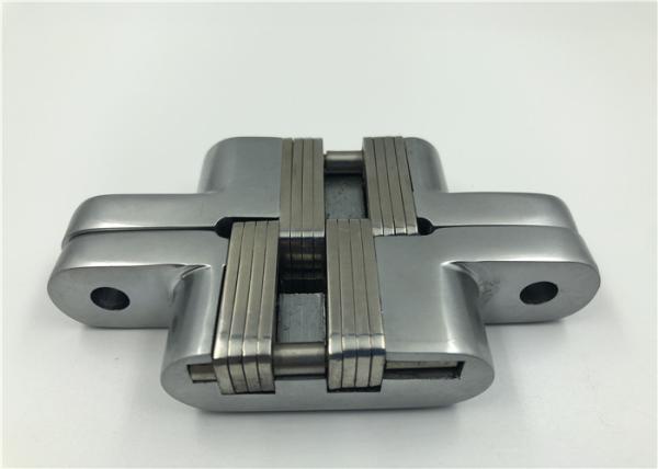 High Performance Hidden Door Hinges Zinc Alloy For 30Mm Interior Wooden Door