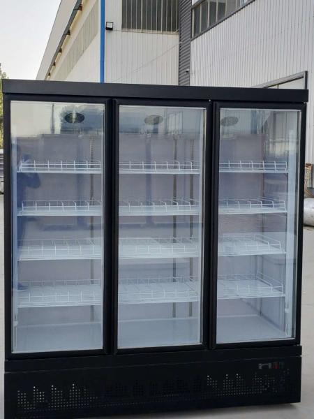 Supermarket Glass Door Upright Fridge 4 Doors 110V To 240V