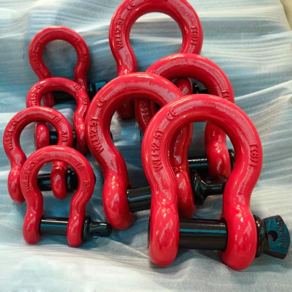 Anchor Shackle Forged Steel Galvanized Bow Shackle with Screw Pin