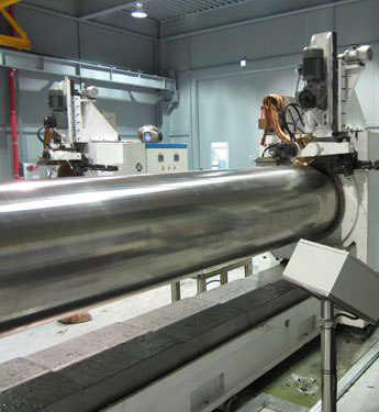 High Precision Wire Mesh Welding Machine 10-200 A Arc Current For Wedge Wire Screen Cylinders