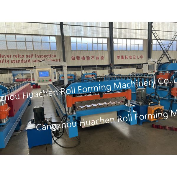 Export Standard Steel Sheet Roof Tile and Wall Panel Roll Forming Making Machine