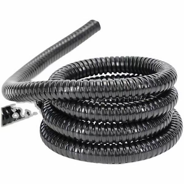 Poly Vinyl Plastic Coated Flexible Metal Conduit Flexibility 1mm-4mm Thickness