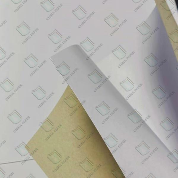 Papel de revestimento de revestimento de argila de um lado, branqueado, branco, de revestimento de revestimento de embalagem de alimentos / revestimento de revestimento de revestimento de embalagem de alimentos