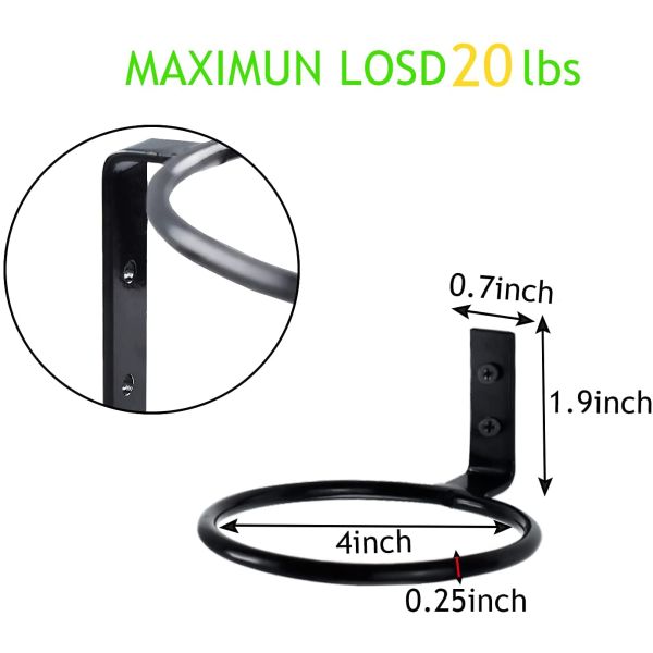 Стандартный настенный горшок решетка цветочный горшок крюк кольцо складной брекет для домашнего сада