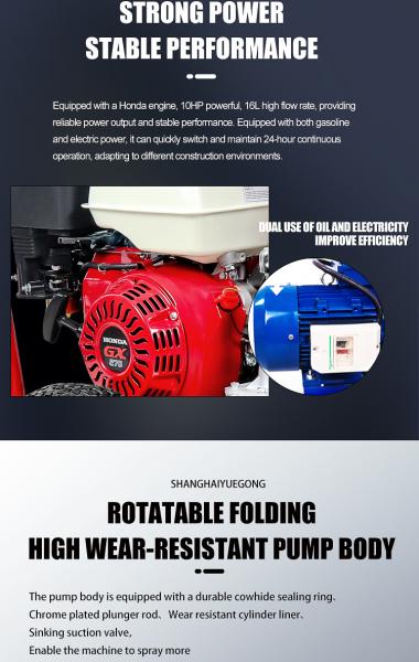 220V High Pressure Airless Spraying Machine 2.2kW 115x65x100cm Putty Spray Machine