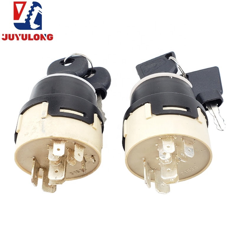 JUYULONGfor JCB Start Ignition Switch JCB210 230 240 370 Dig Electromechanical Door Lock Key Ignition Switch 8610079