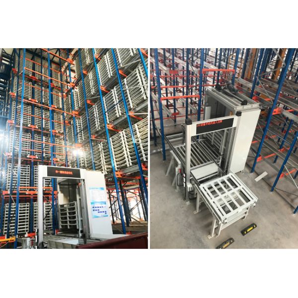 Two Way Radio Shuttle Racking and Stacker Crane Floor Supported SRM Storage And Retrieval Machine ASRS Automatic Storage And Retrieval System