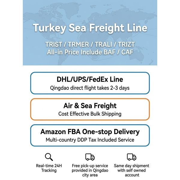 Turkey Sea Freight Line TRIST / TRMER / TRALI / TRIZT All-in Price Include BAF / CAF