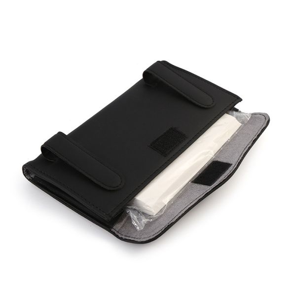 Держатель салфетки коробки ткани забрала автомобиля PU диаманта кожаный для автомобиля