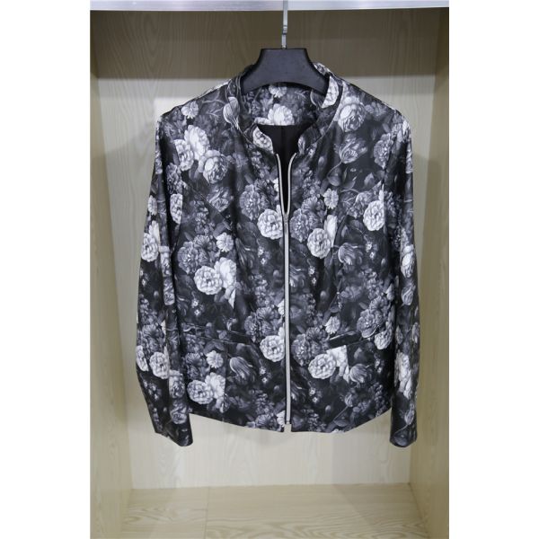 330 Gsm Black Penoy Printed PU Leather 100% Viscose Backing For Garment