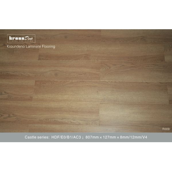 Crystal diamond 12mm HDF E1 Nature oak Laminate Flooring with strong impact