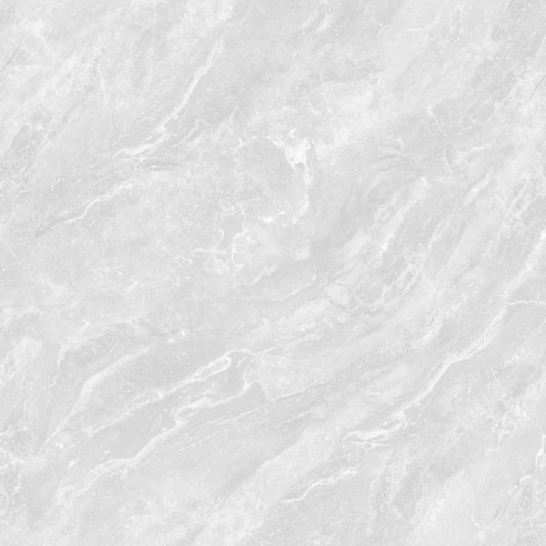 Light Grey Glazed Polished Porcelain Marble Wall Tile / Floor Tile 600X600mm