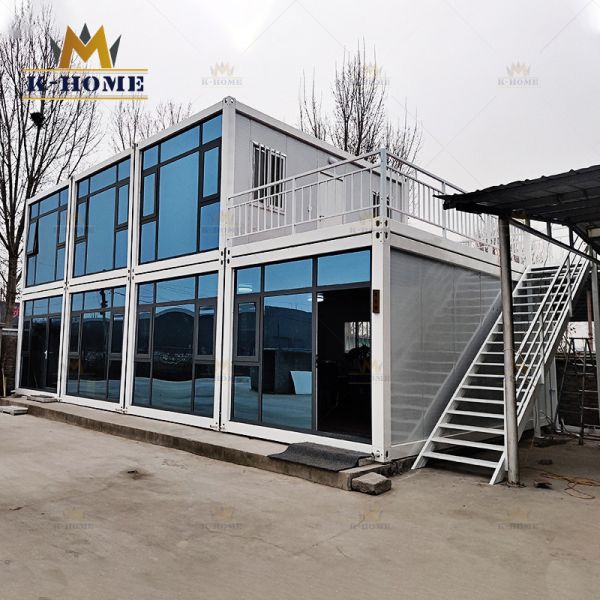 Prefab офис контейнера металла с размещещнием