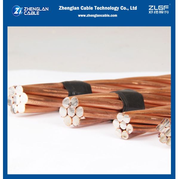 Copper Clad Steel Grounding Wire Cable CCS Bare CCS Copper Clad Steel Ground Electric Stranded Wire Rod Conductor