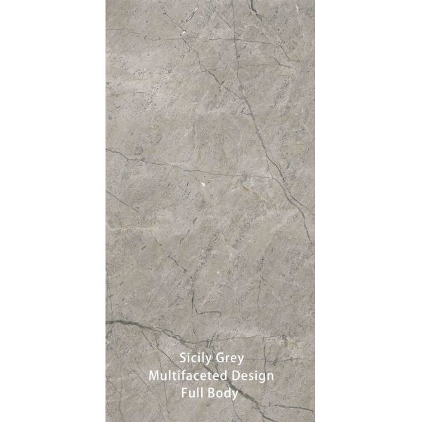 600 X 1200 MM Grey Vintage Textured Stone Imitation Surface Modern Bathroom Tiles