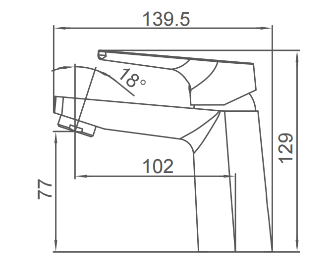 Bathroom  Wash basin Faucet Mixer Tap Basin Cold Hot Water 3/8 Inch