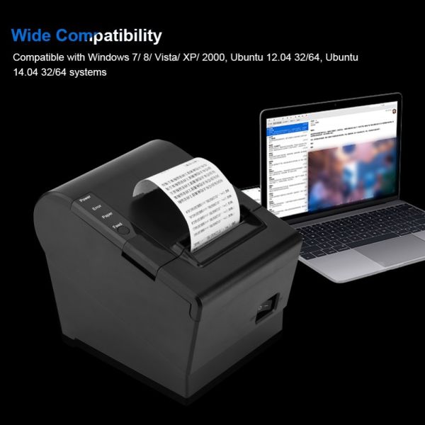 wholesale 3'' 80mm lan+usb port anto cutter printer thermal printer POS receipt printer