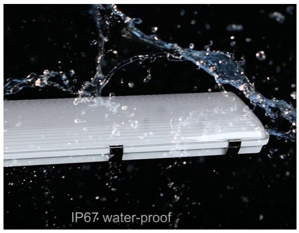 PC 4FT IP67 180W 155W 135W 105W Industrial Garage Vapor Tight Led High Bay Fixture