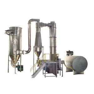 25-60kg/H Stainless Steel Rotary Flash Dryer Screw Feeding Industrial Drying
